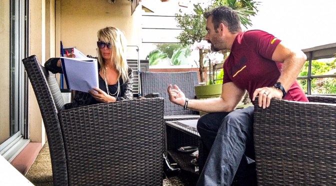 PREPARATION CASTING DE MARIE NEIGE POUR LE FILM &laquo;&nbsp;PAPI-SITTER&nbsp;&raquo;.